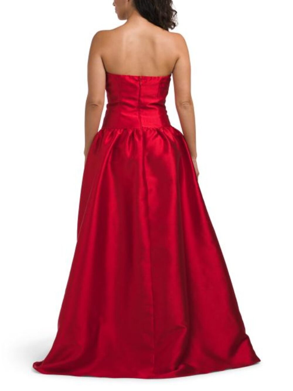 MANIJU Dropped Waist Strapless Mikado Gown - Picture 2 of 5